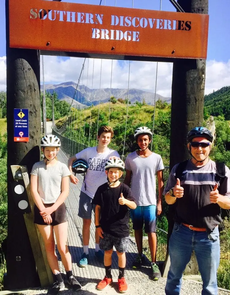 thumbs up at the southern discoveries bridge