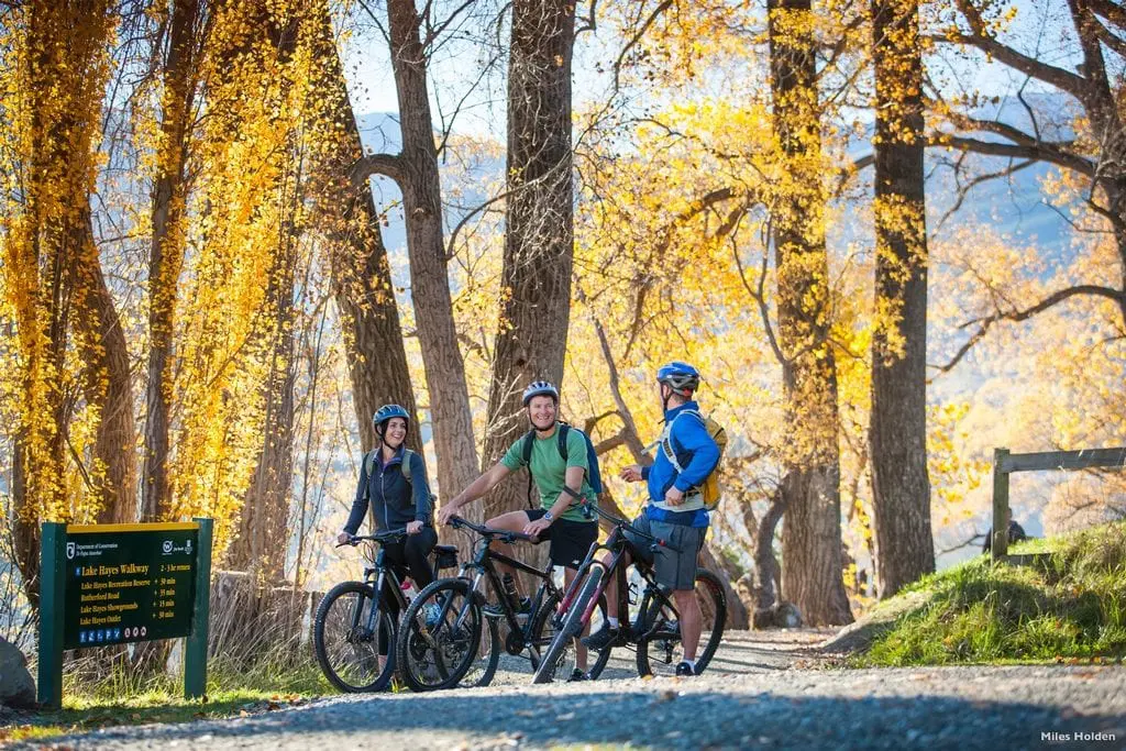 Biking near Lake Hayes