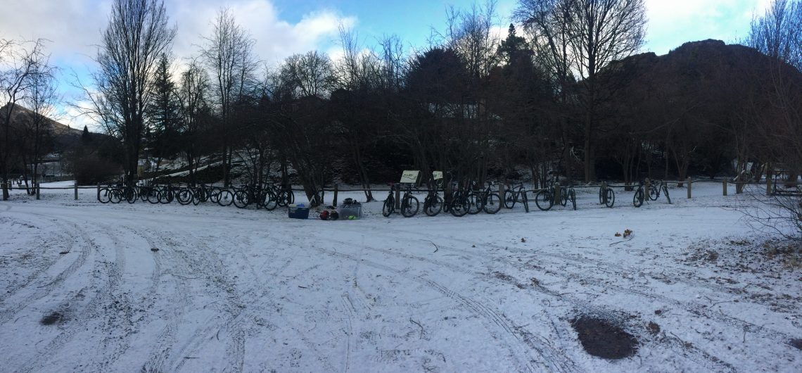 Snow on the ground in Queenstown