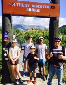 thumbs up at the southern discoveries bridge