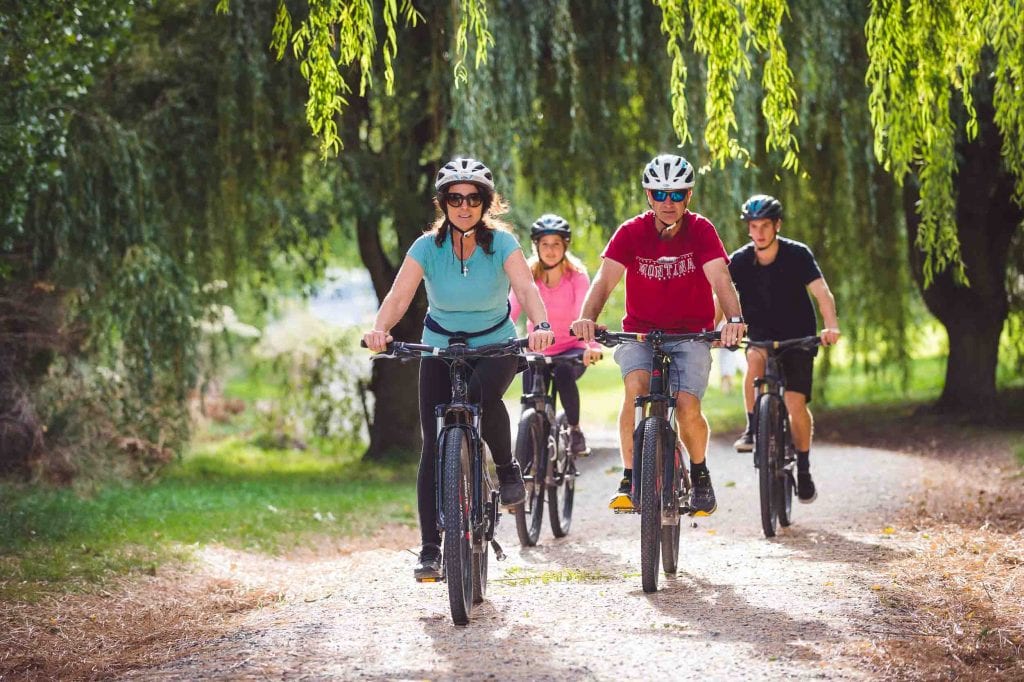 Electric bikes on the Queenstown Trail