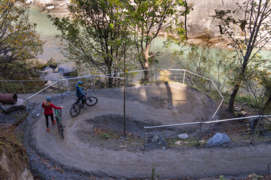 Tight turns on Hugo Tunnel Trail